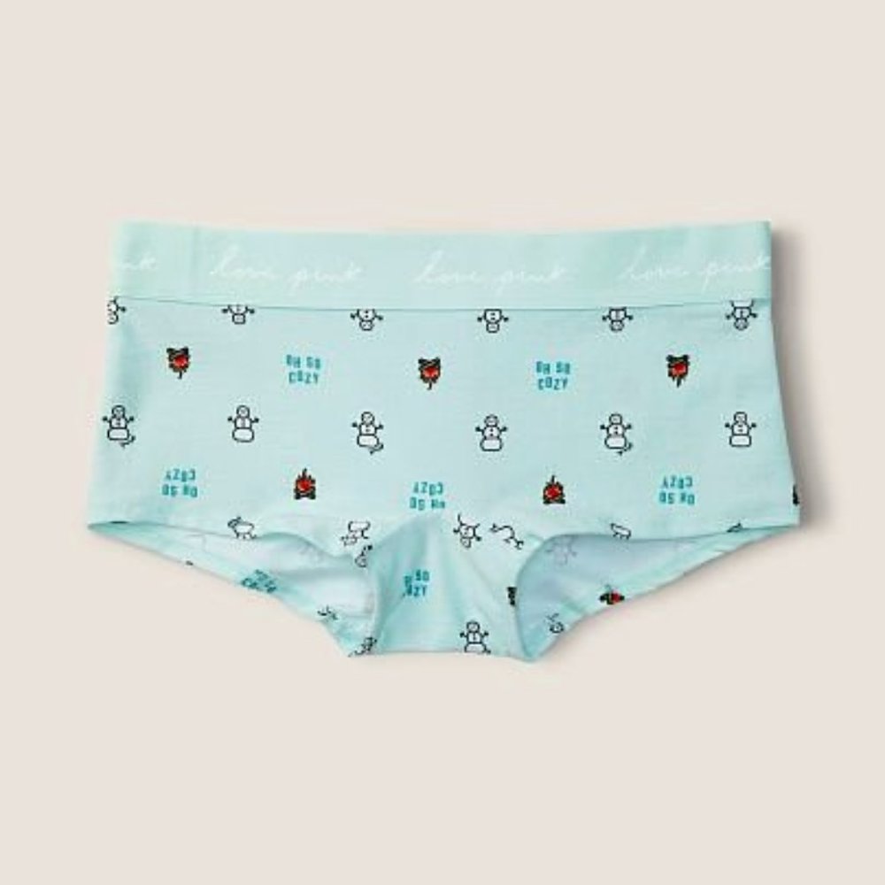VS PINK Christmas Logo Shortie